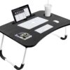 Sulfar Portable Folding Laptop Desk for Bed,With iPad and Cup Holder