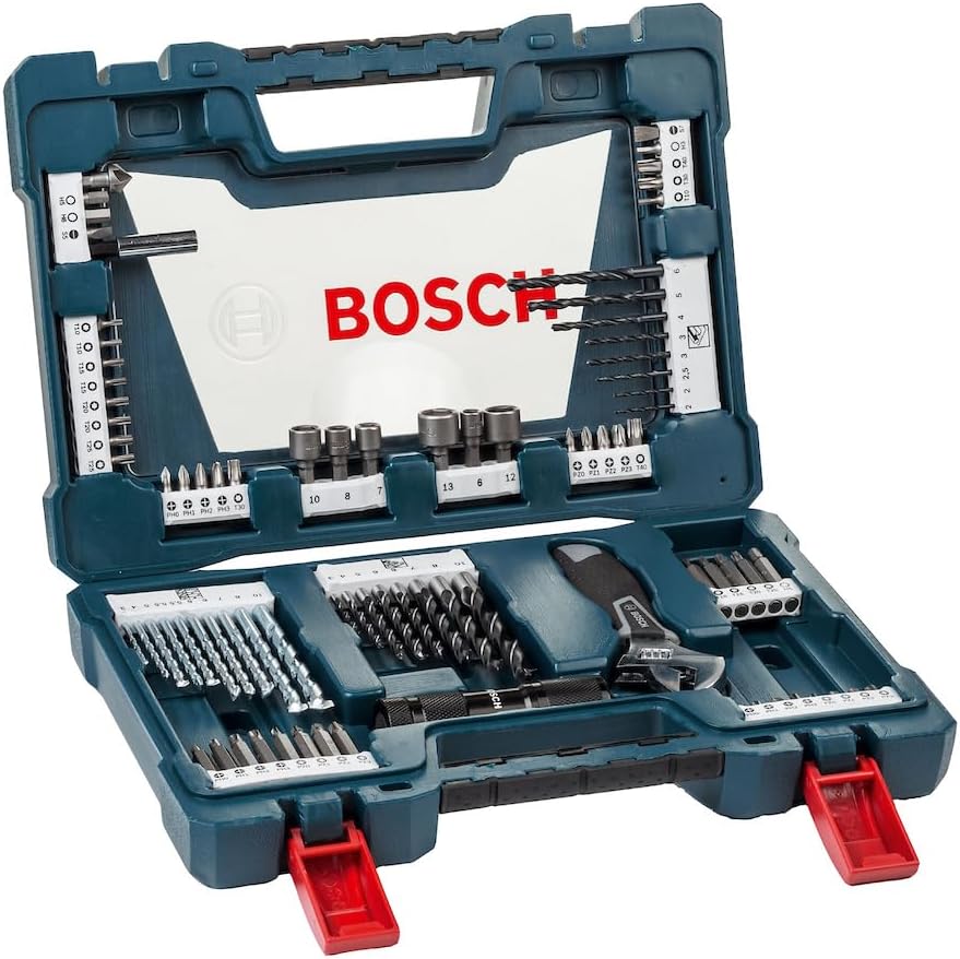 Bosch V-Line Titanium Drill Bit and Screwdriver 83-Piece Set