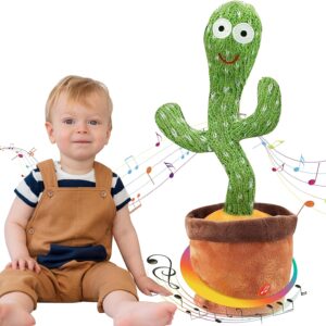 Ava's Toys Dancing Cactus Toy - Talking Cactus Toy for Boys and Girls - Singing Cactus Toy Repeat What You Say - Singing, Dacing, Voice Recording Plush Learning Toys